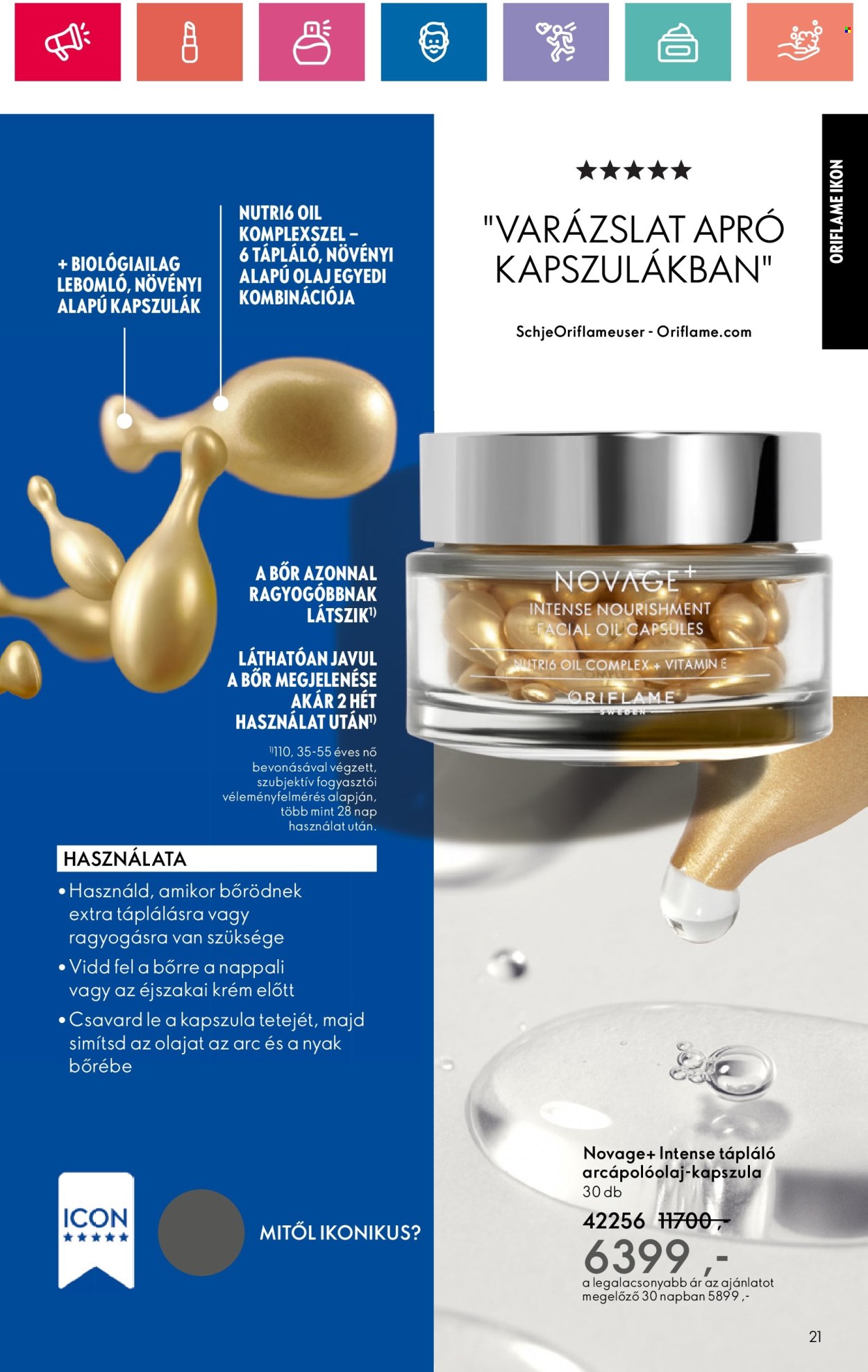 Oriflame akciós újságok - 2024.10.01 - 2024.10.19. Oldal 21