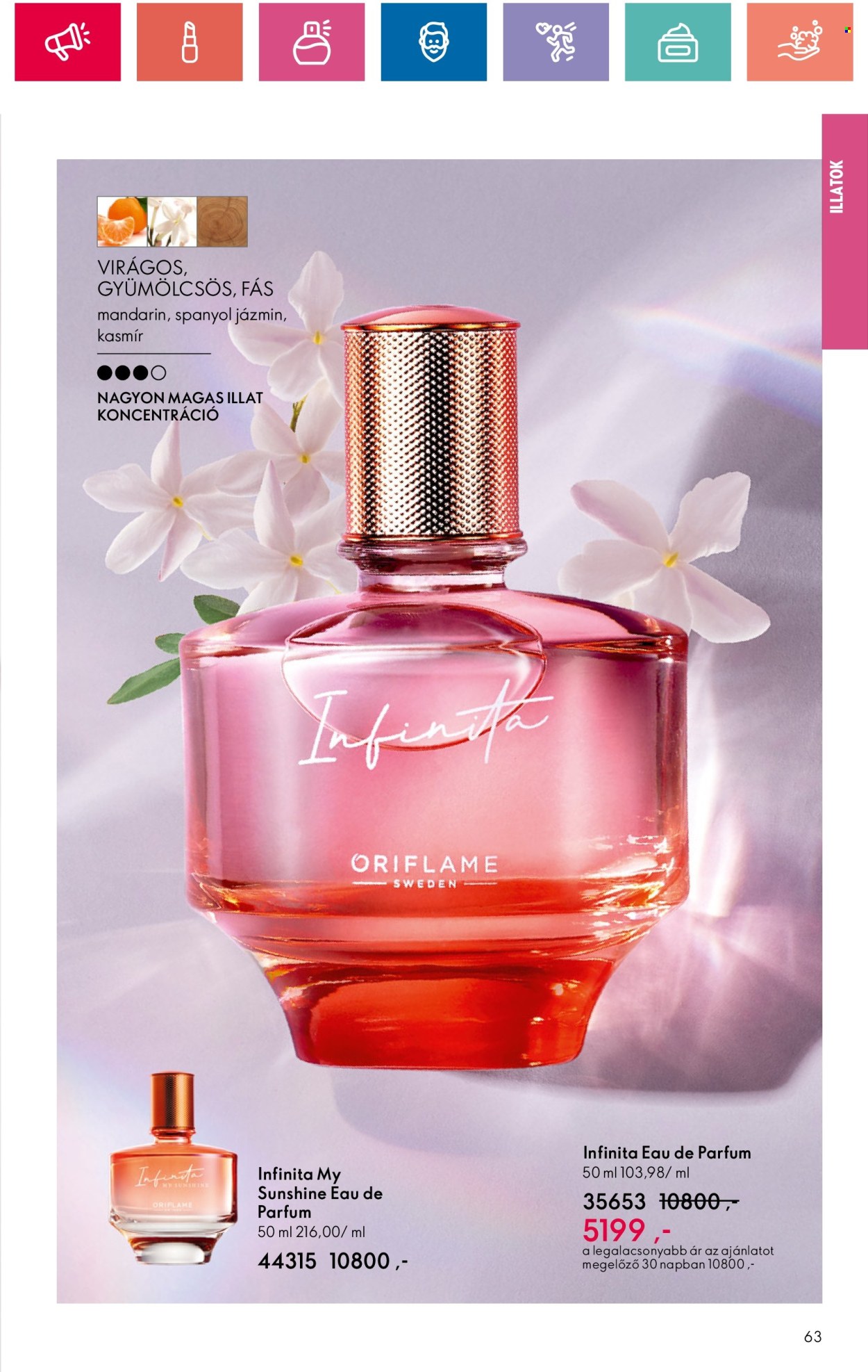 Oriflame akciós újságok - 2024.10.01 - 2024.10.19. Oldal 63