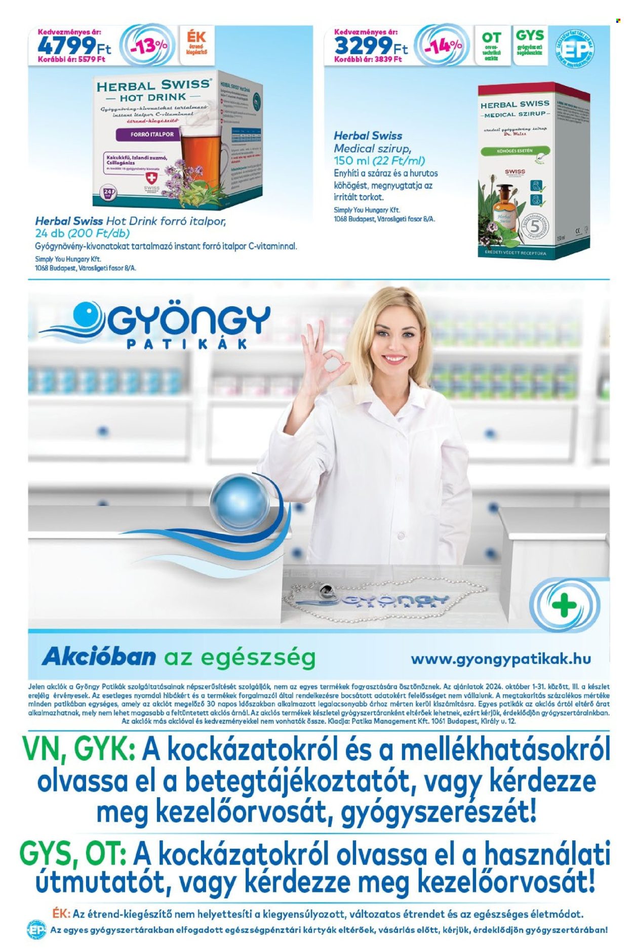 Gyöngy Patikák akciós újságok - 2024.10.01 - 2024.10.31. Oldal 18