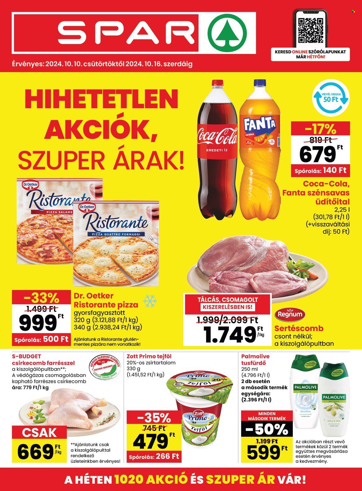 SPAR akciós újságok - 2024.10.10 - 2024.10.16. Oldal 1