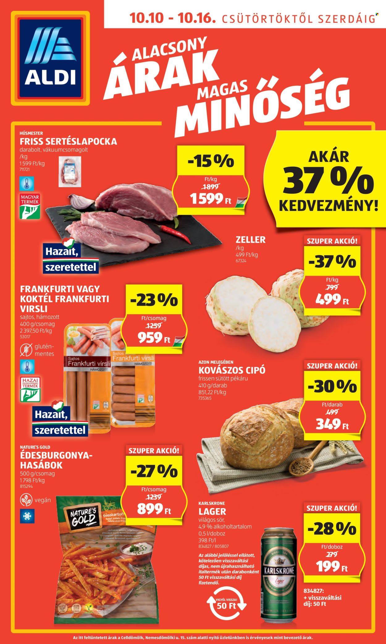 Aldi akciós újságok - 2024.10.10 - 2024.10.16. Oldal 1