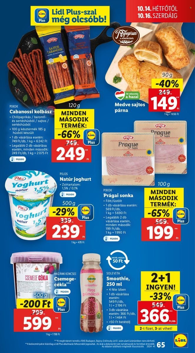 Lidl akciós újságok - 2024.10.10 - 2024.10.16. Oldal 65