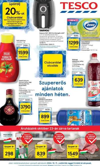 Újság TESCO - 2024.10.17 - 2024.10.23.