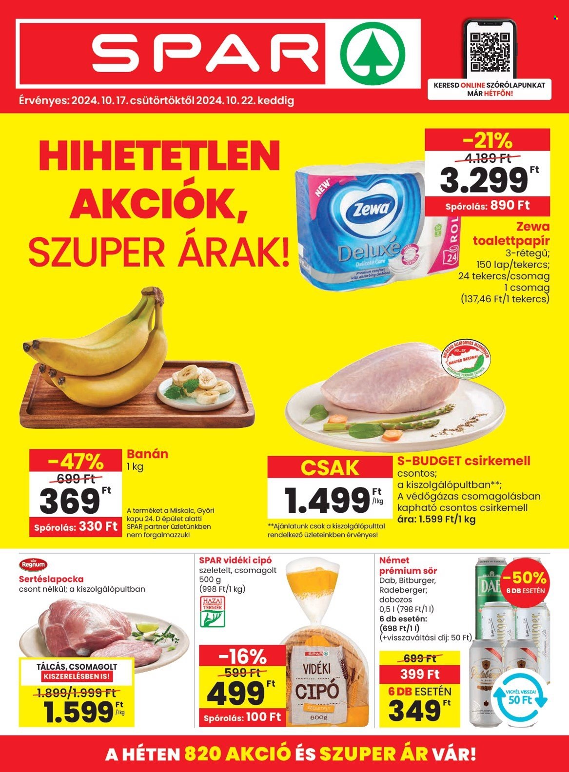 SPAR akciós újságok - 2024.10.17 - 2024.10.22. Oldal 1