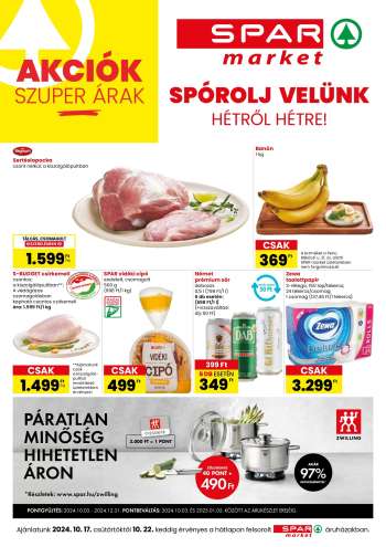 Újság SPAR market - 2024.10.17 - 2024.10.23.