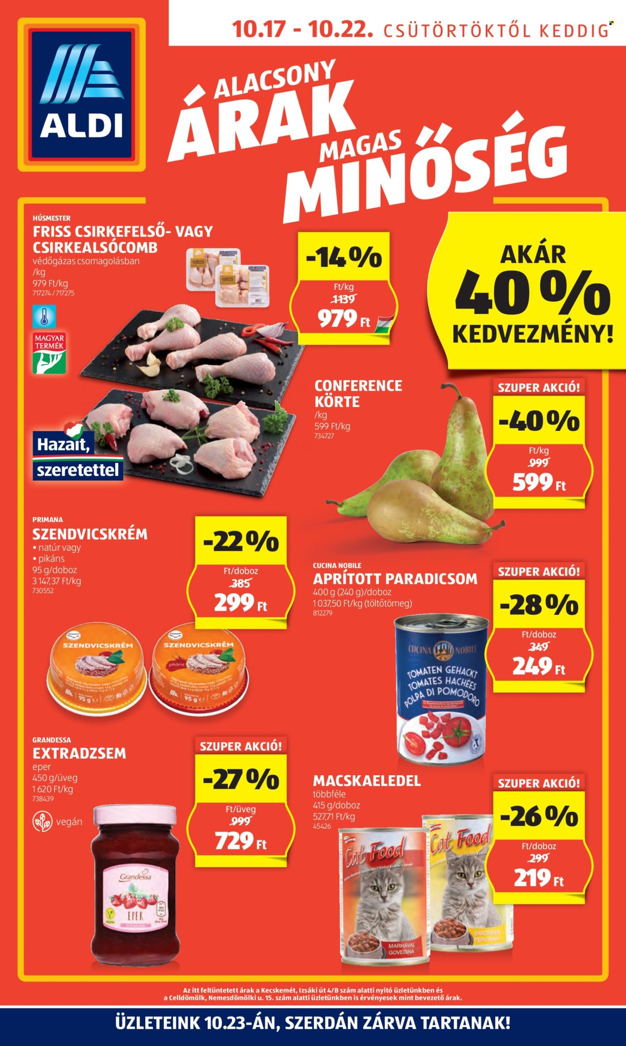 Aldi akciós újságok - 2024.10.17 - 2024.10.22. Oldal 1
