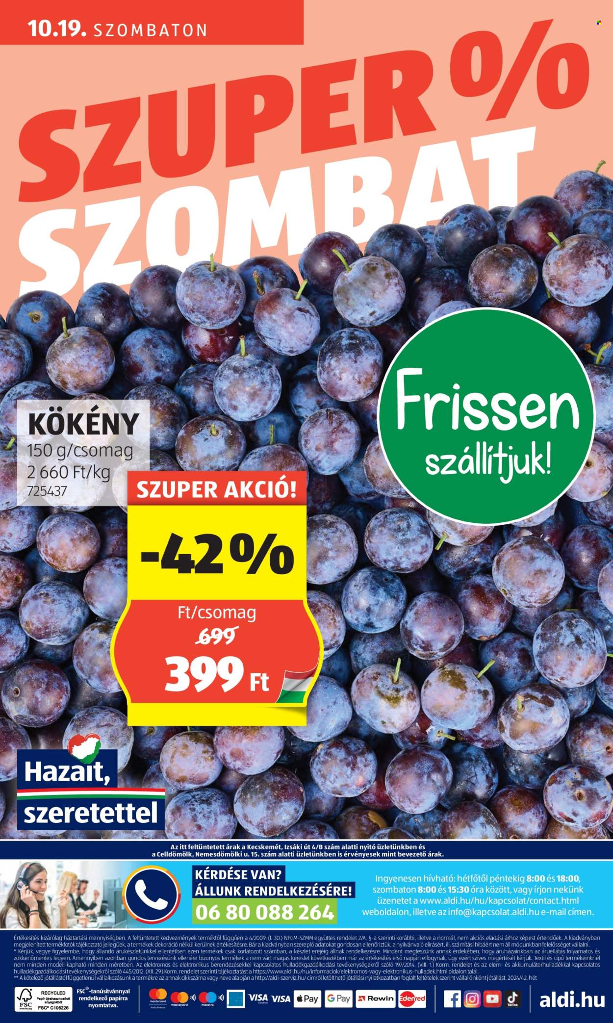 Aldi akciós újságok - 2024.10.17 - 2024.10.22. Oldal 58