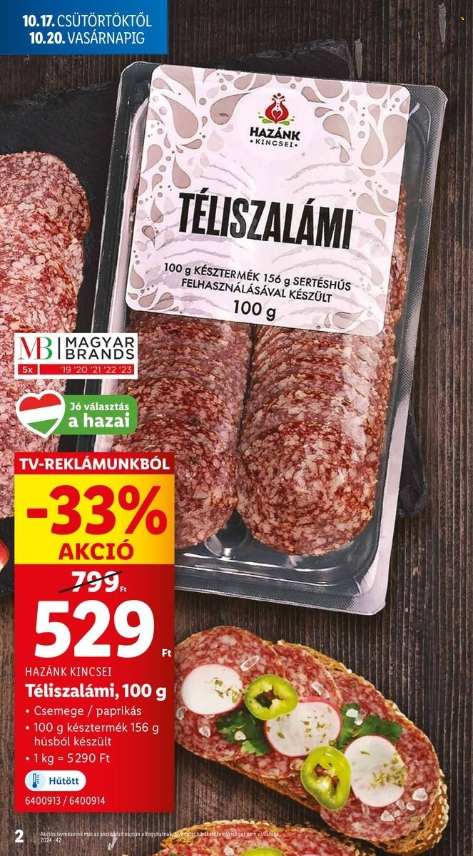 Lidl akciós újságok - 2024.10.17 - 2024.10.23. Oldal 2