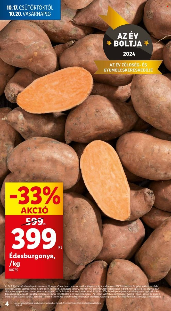 Lidl akciós újságok - 2024.10.17 - 2024.10.23. Oldal 4