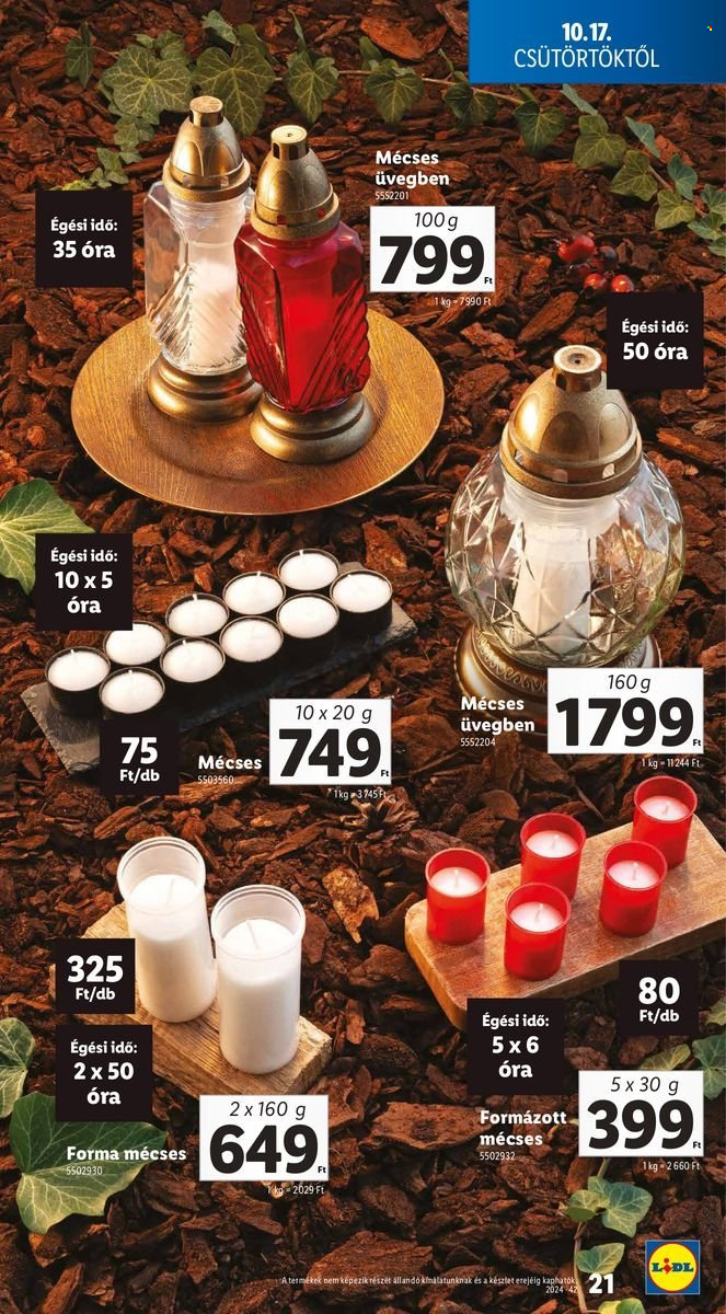 Lidl akciós újságok - 2024.10.17 - 2024.10.23. Oldal 21
