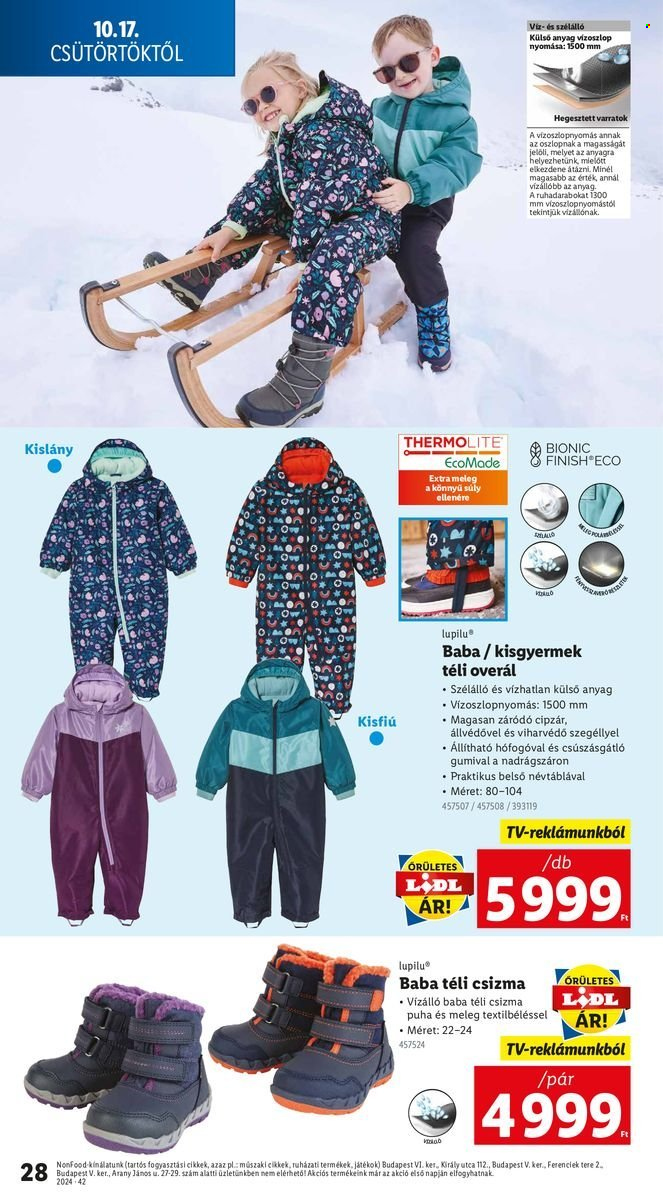 Lidl akciós újságok - 2024.10.17 - 2024.10.23. Oldal 28
