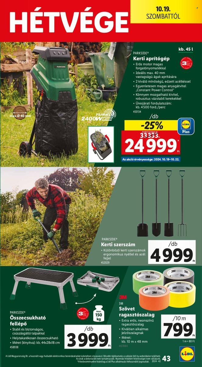 Lidl akciós újságok - 2024.10.17 - 2024.10.23. Oldal 43