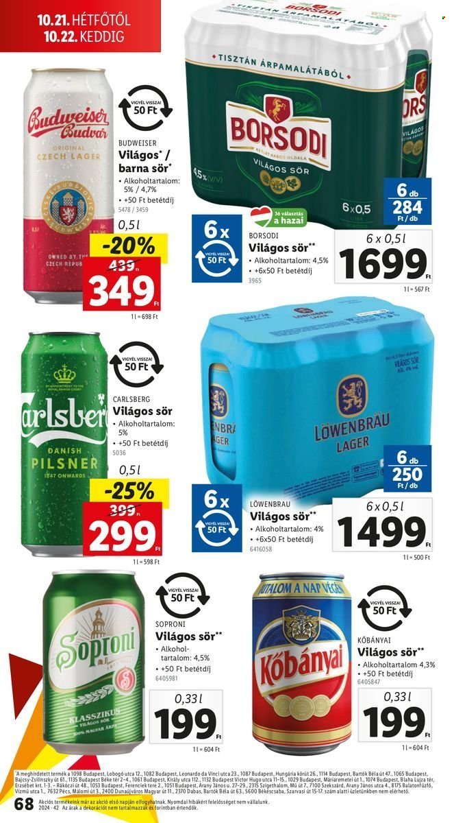Lidl akciós újságok - 2024.10.17 - 2024.10.23. Oldal 68