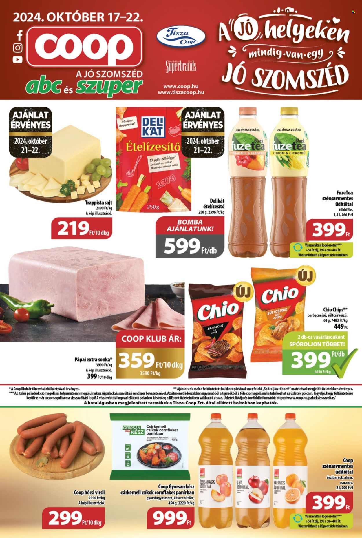 Coop akciós újságok - 2024.10.17 - 2024.10.22. Oldal 1