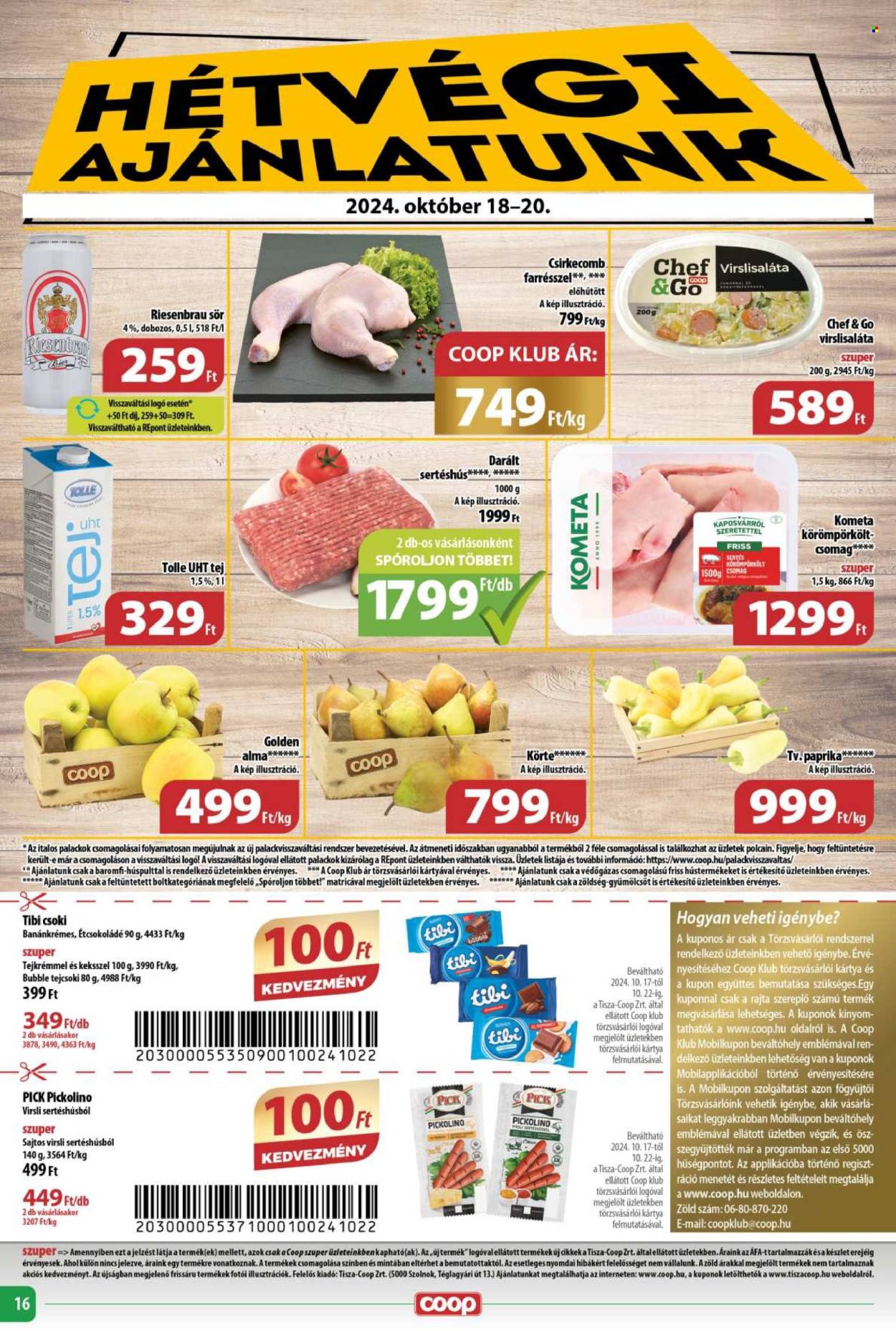 Coop akciós újságok - 2024.10.17 - 2024.10.22. Oldal 16