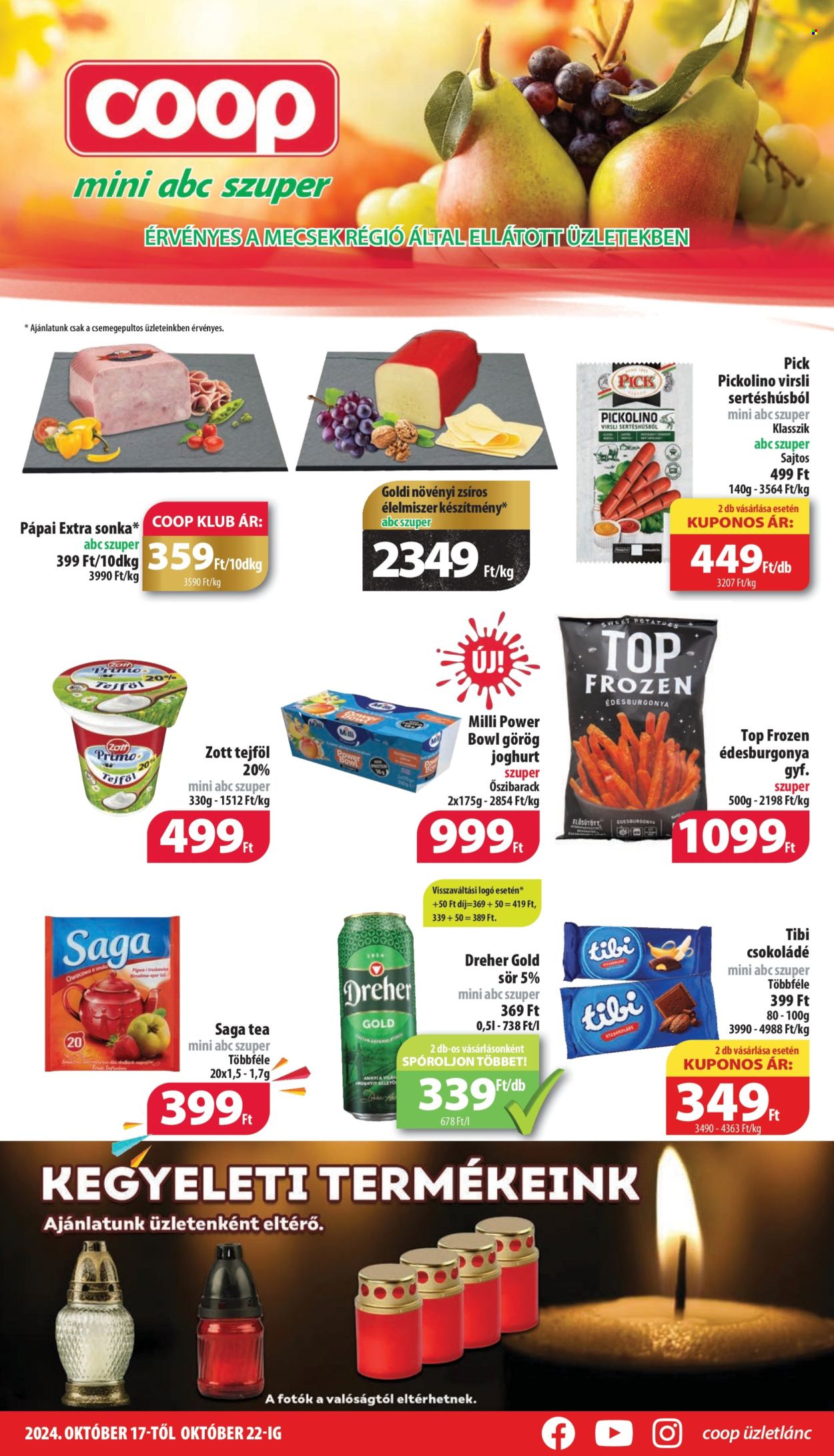 Coop akciós újságok - 2024.10.17 - 2024.10.22. Oldal 1