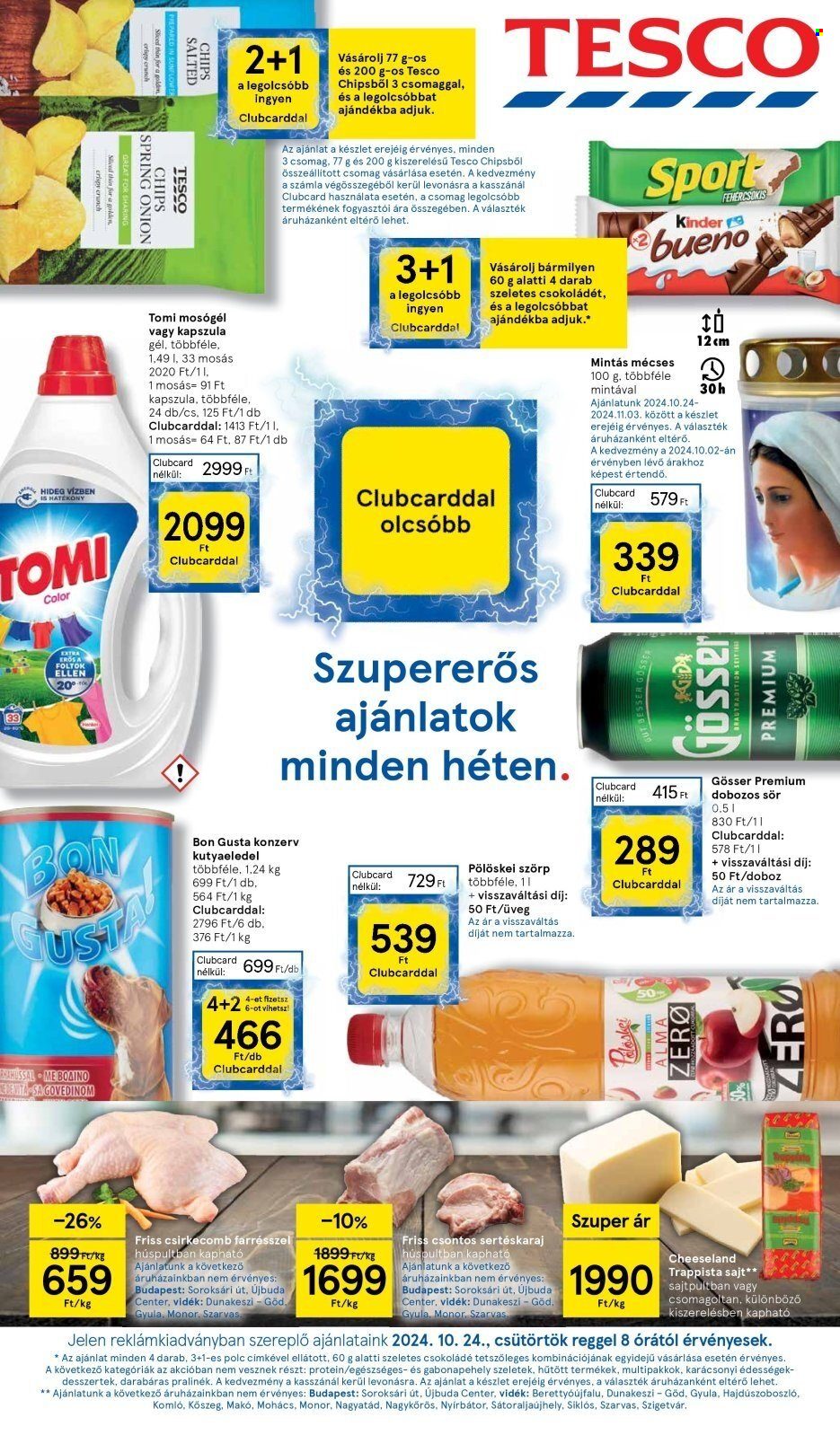 TESCO akciós újságok - 2024.10.24 - 2024.10.30. Oldal 1