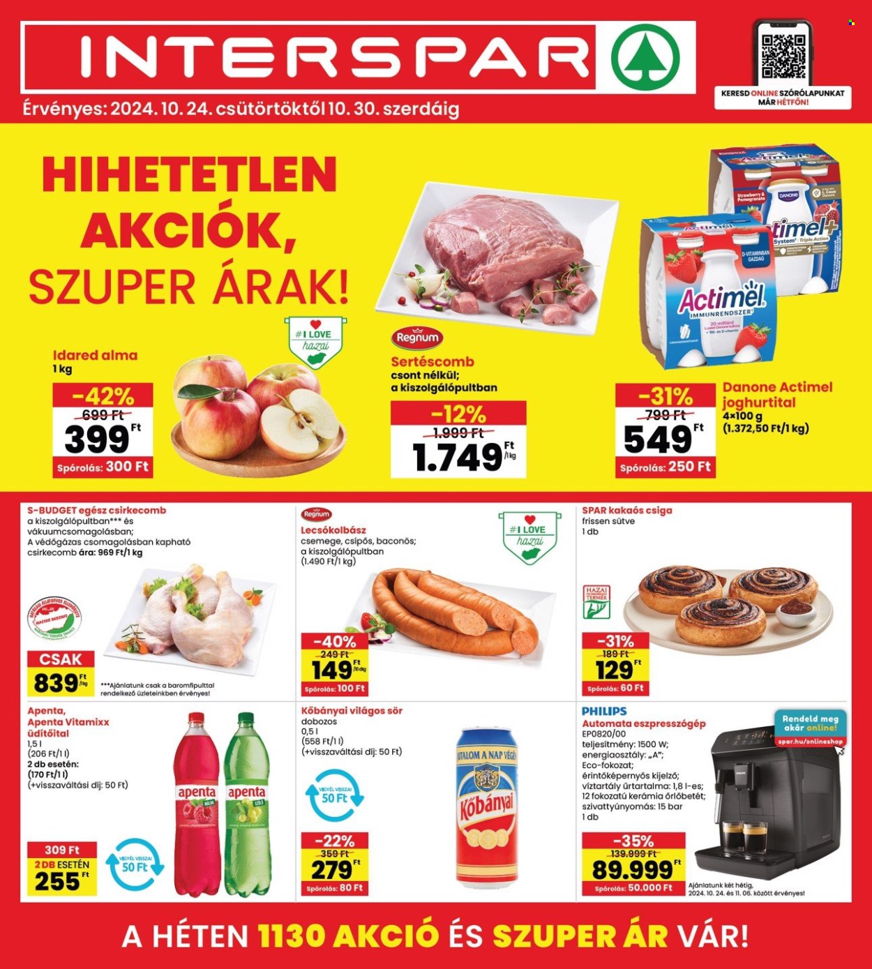 INTERSPAR akciós újságok - 2024.10.24 - 2024.10.30. Oldal 1