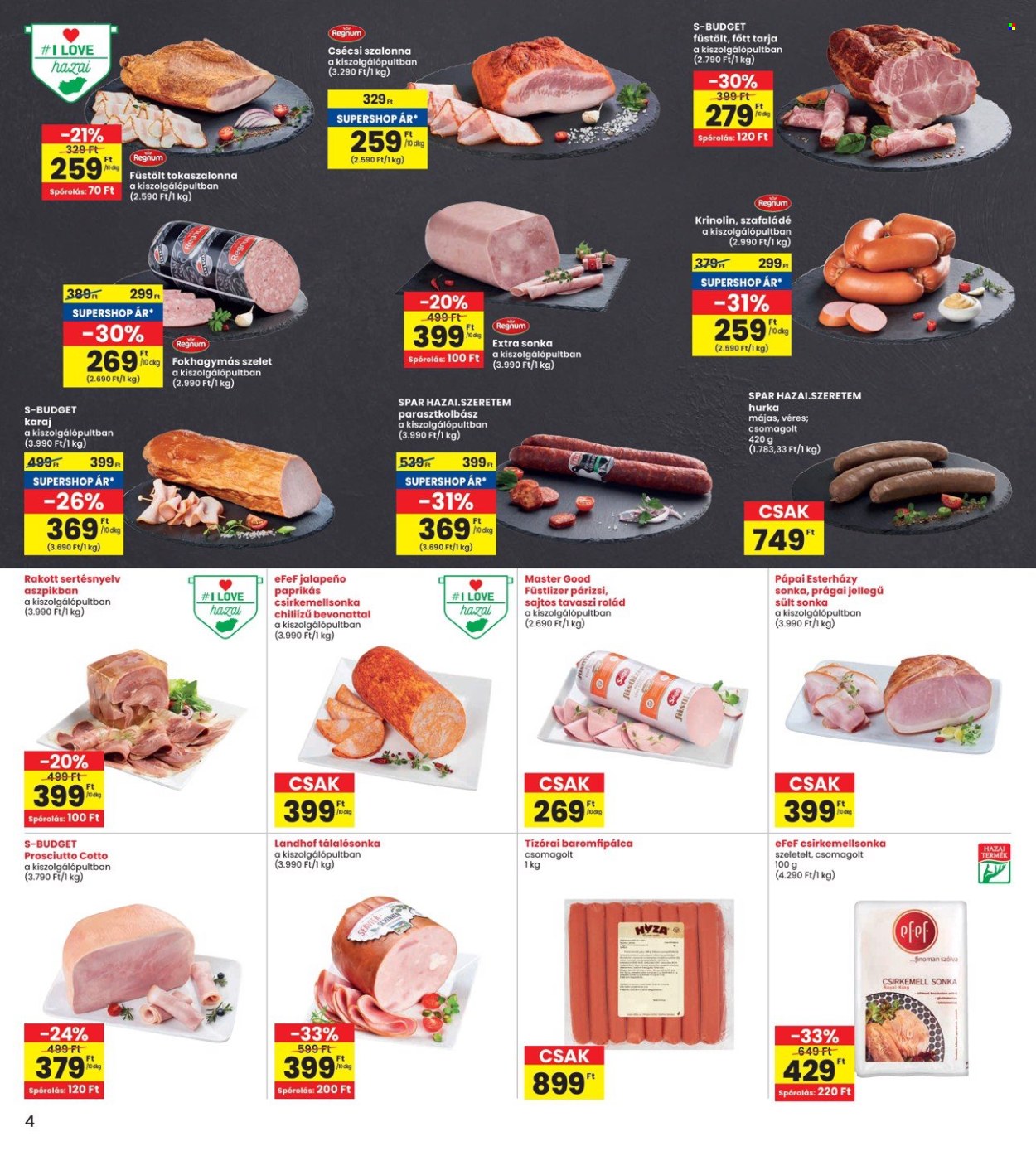 INTERSPAR akciós újságok - 2024.10.24 - 2024.10.30. Oldal 4