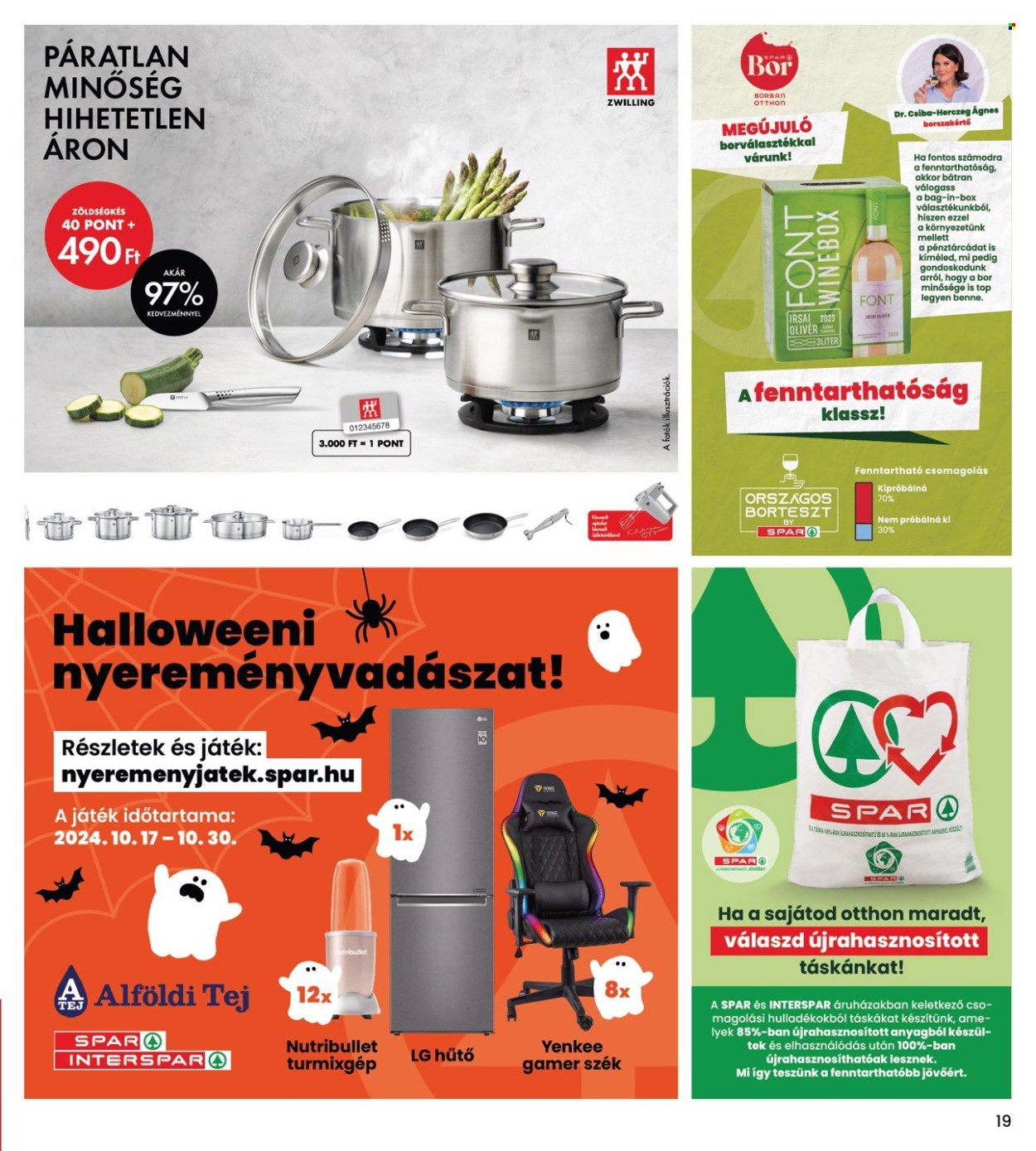 INTERSPAR akciós újságok - 2024.10.24 - 2024.10.30. Oldal 19
