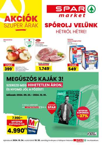 Újság SPAR market - 2024.10.24 - 2024.10.30.