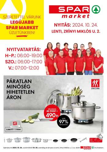 Újság SPAR market - 2024.10.24 - 2024.10.30.