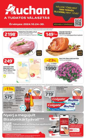 Újság Auchan - 2024.10.24 - 2024.10.30.