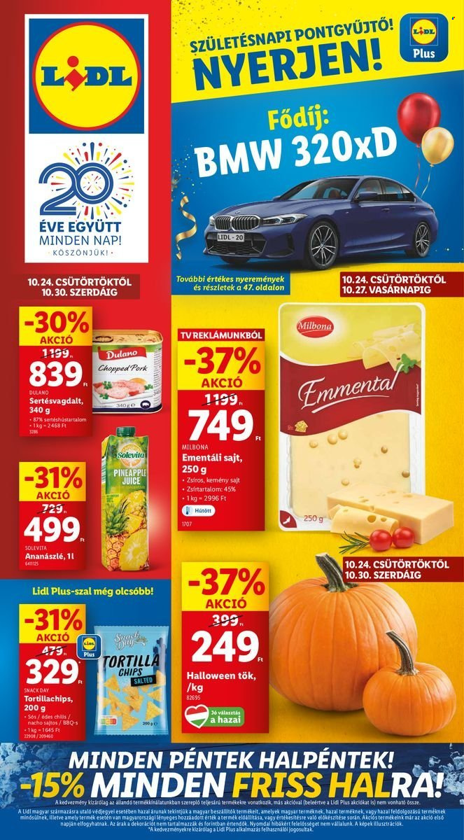 Lidl akciós újságok - 2024.10.24 - 2024.10.30. Oldal 1