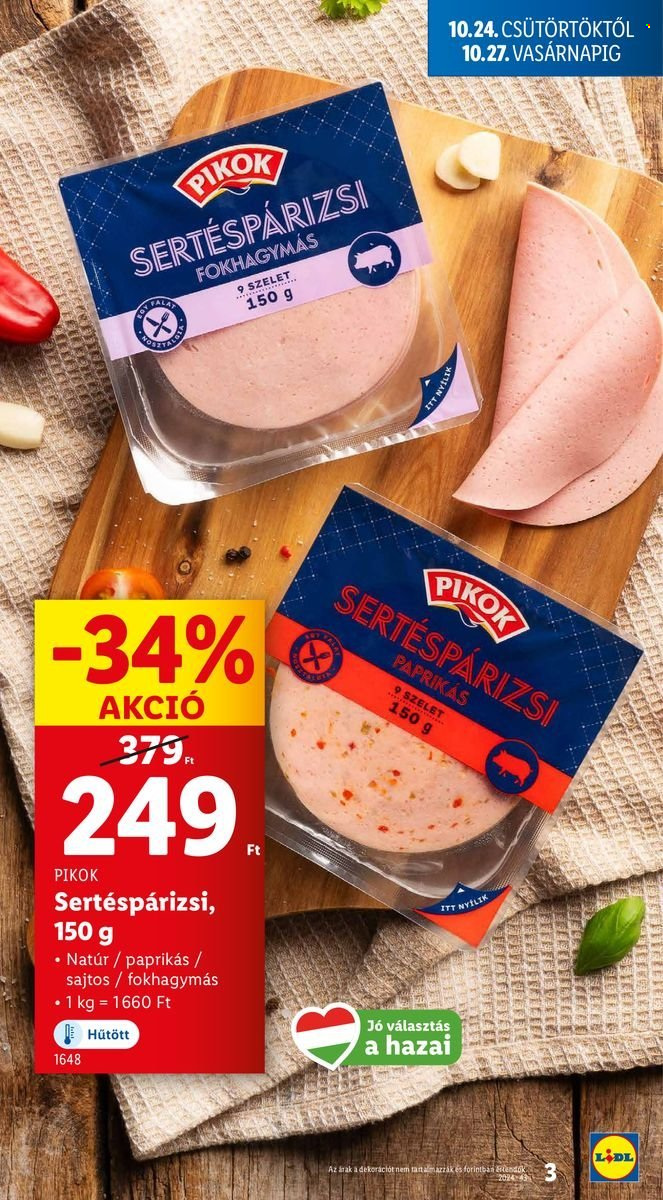 Lidl akciós újságok - 2024.10.24 - 2024.10.30. Oldal 3