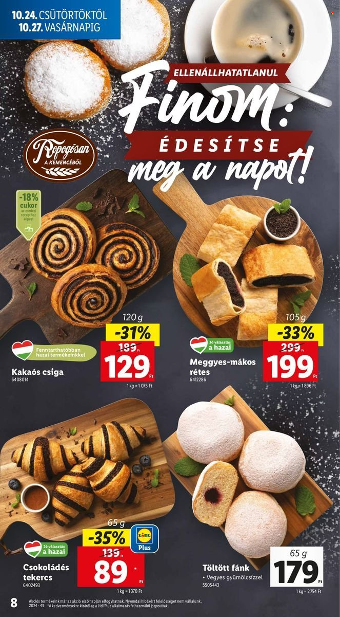 Lidl akciós újságok - 2024.10.24 - 2024.10.30. Oldal 8