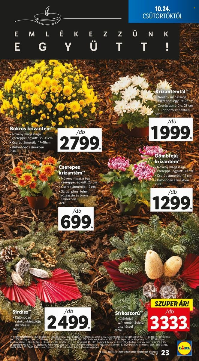 Lidl akciós újságok - 2024.10.24 - 2024.10.30. Oldal 23