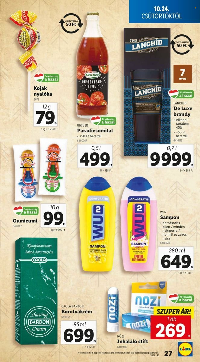 Lidl akciós újságok - 2024.10.24 - 2024.10.30. Oldal 27