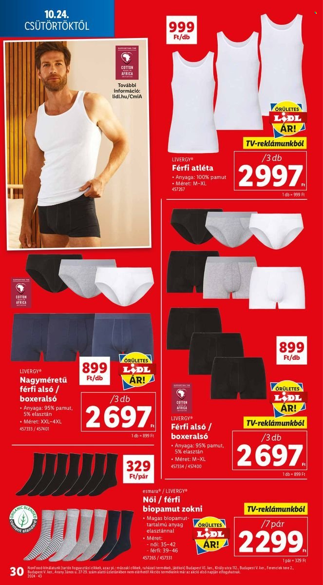 Lidl akciós újságok - 2024.10.24 - 2024.10.30. Oldal 30