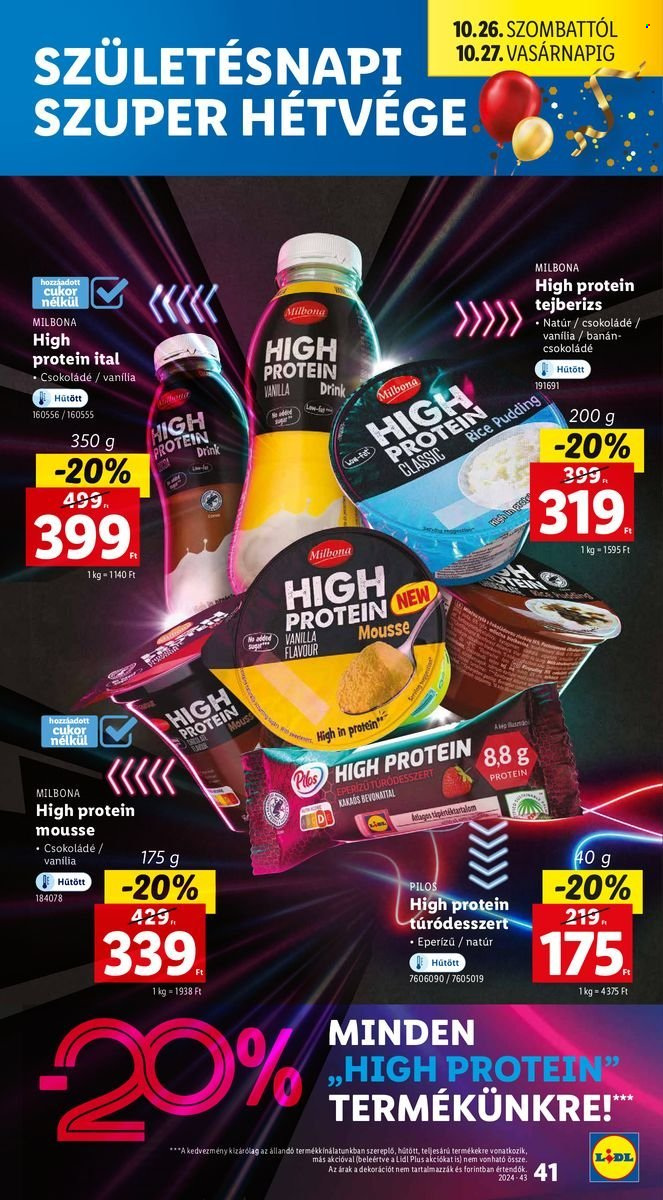 Lidl akciós újságok - 2024.10.24 - 2024.10.30. Oldal 41