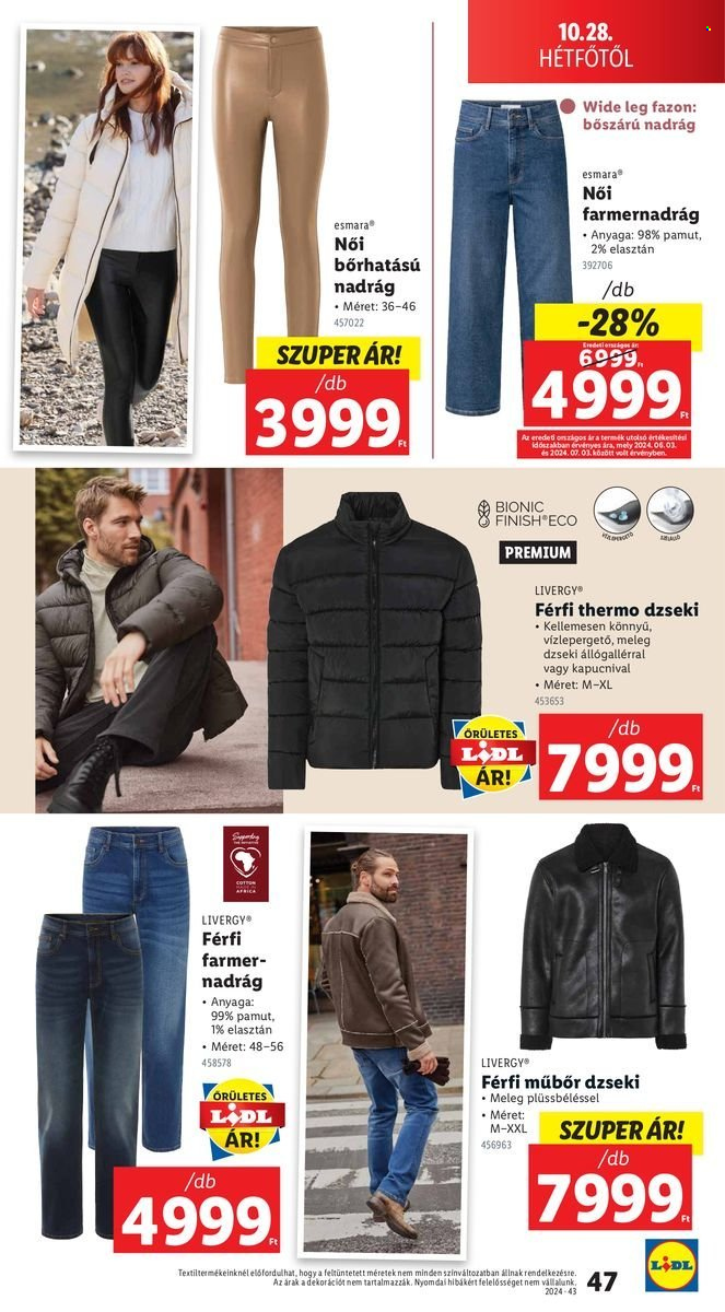 Lidl akciós újságok - 2024.10.24 - 2024.10.30. Oldal 47