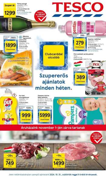 Újság TESCO - 2024.10.31 - 2024.11.06.