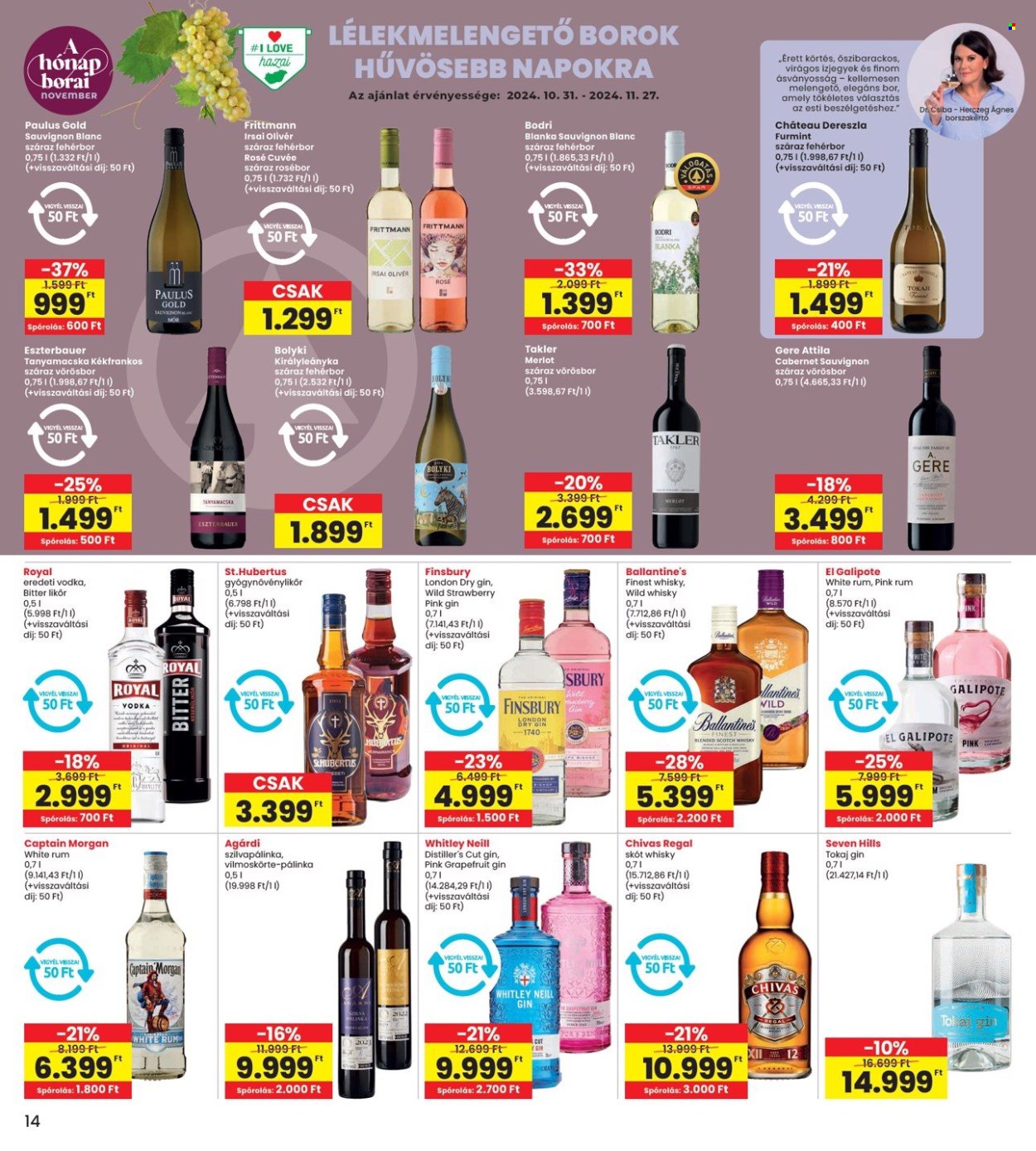 INTERSPAR akciós újságok - 2024.10.31 - 2024.11.06. Oldal 14