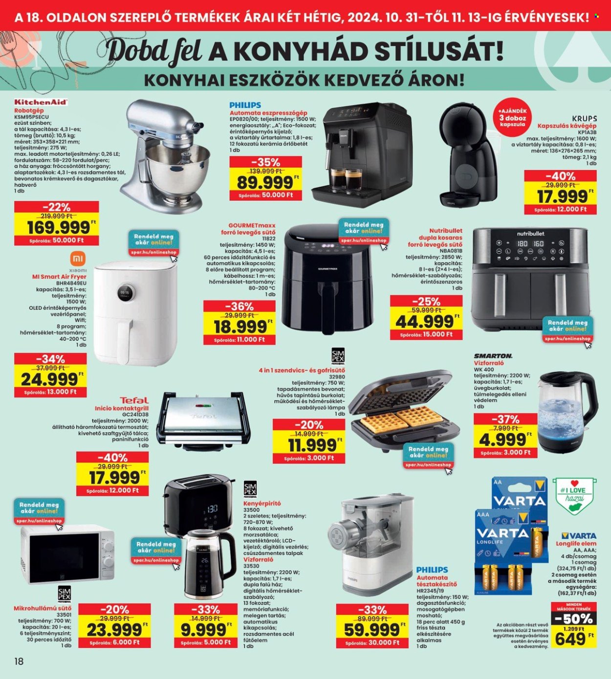 INTERSPAR akciós újságok - 2024.10.31 - 2024.11.06. Oldal 18
