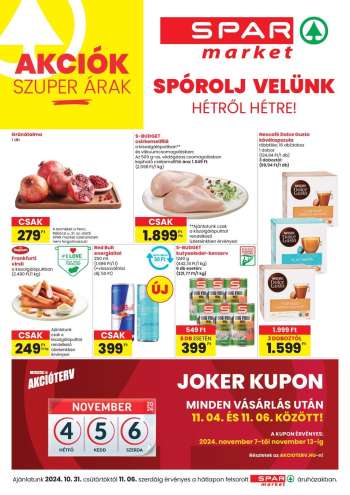 Újság SPAR market - 2024.10.31 - 2024.11.06.