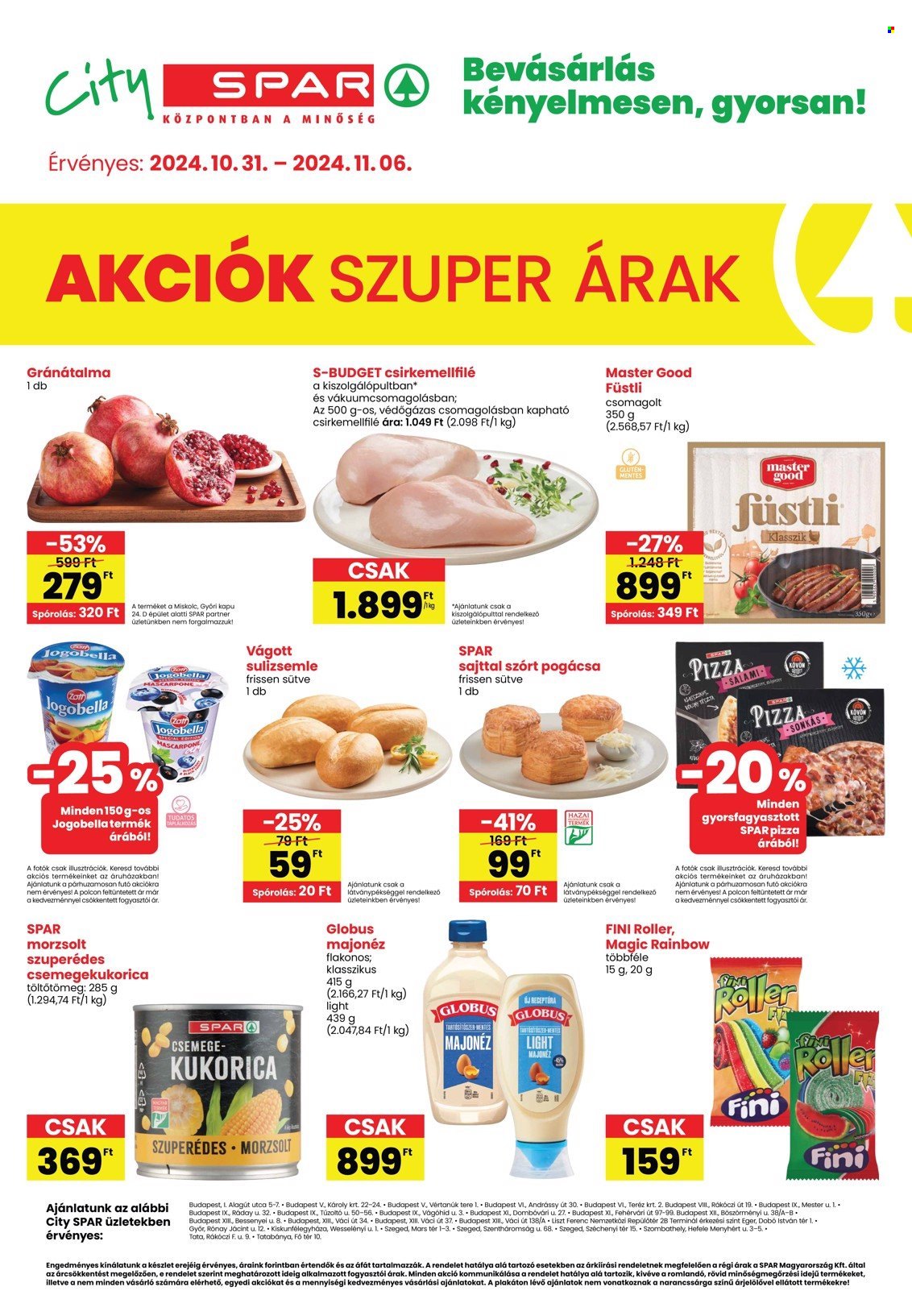 SPAR akciós újságok - 2024.10.31 - 2024.11.06. Oldal 1