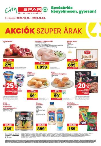 Újság SPAR - 2024.10.31 - 2024.11.06.