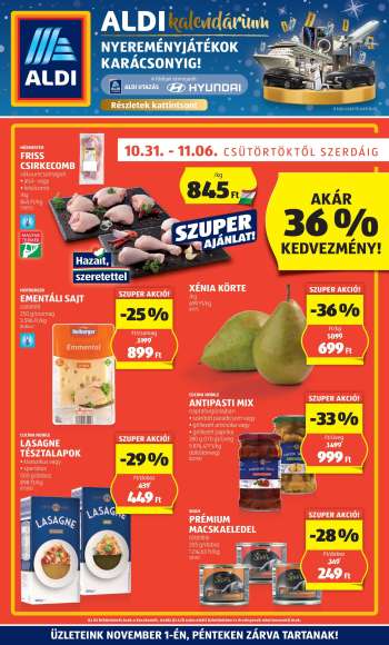 Újság Aldi - 2024.10.31 - 2024.11.06.
