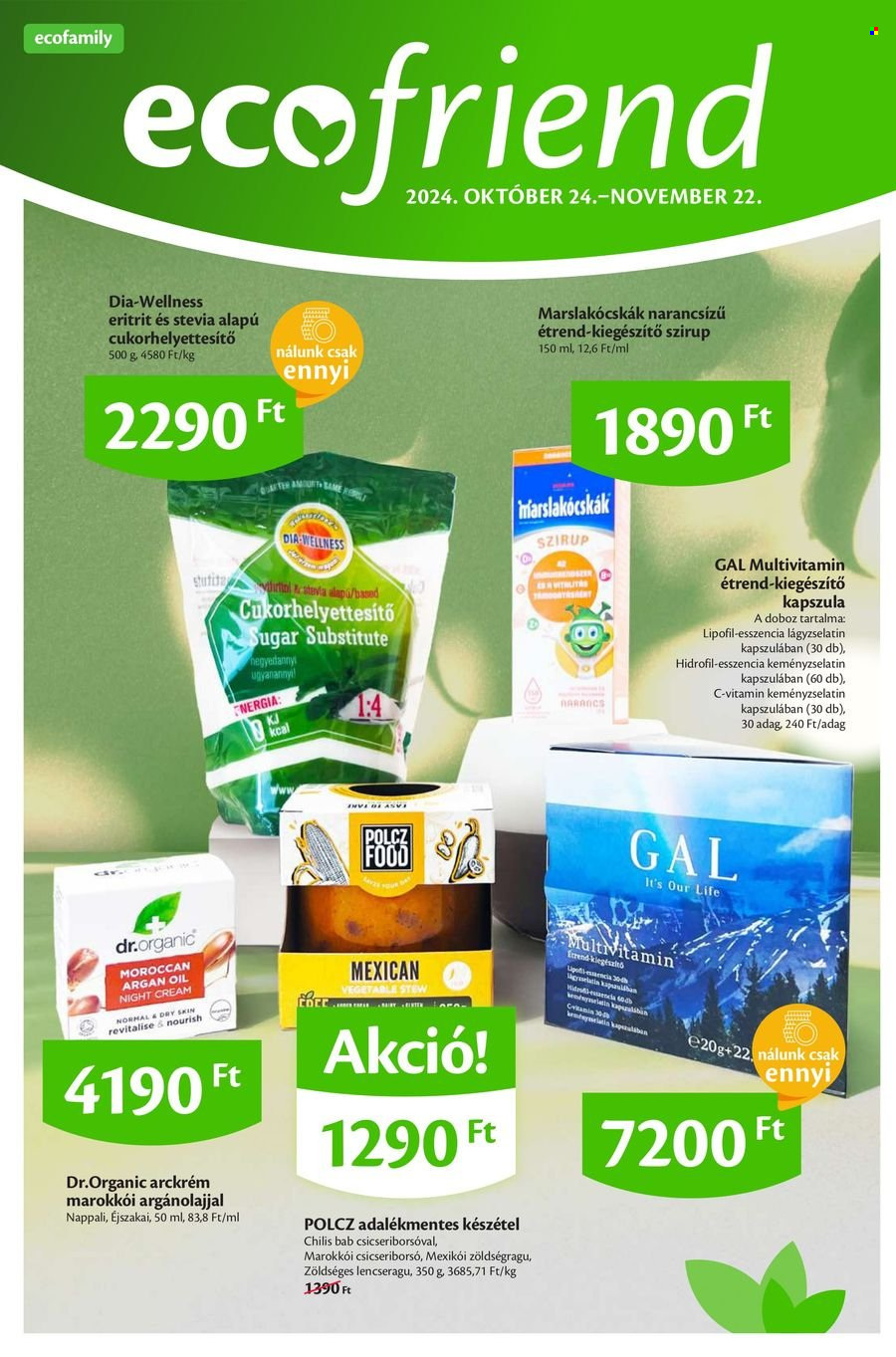 EcoFamily akciós újságok - 2024.10.24 - 2024.11.22. Oldal 1