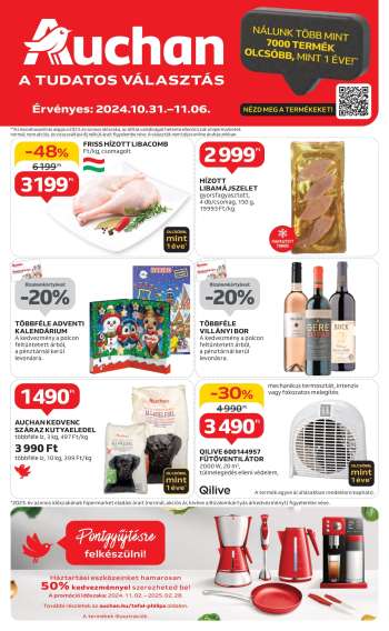 Újság Auchan - 2024.10.31 - 2024.11.06.
