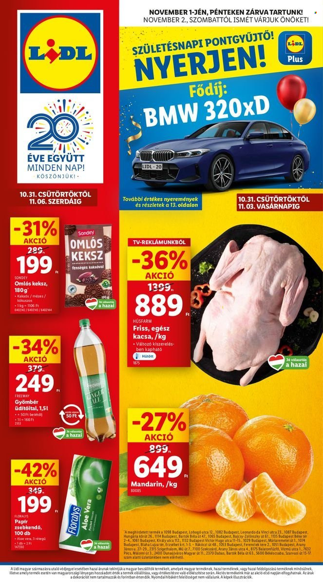 Lidl akciós újságok - 2024.10.31 - 2024.11.06. Oldal 1