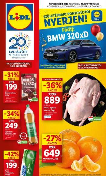 Újság Lidl - 2024.10.31 - 2024.11.06.
