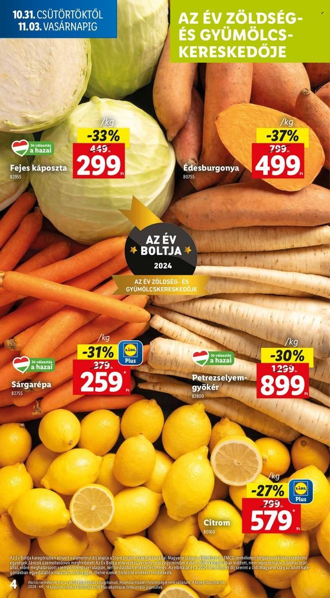 Lidl akciós újságok - 2024.10.31 - 2024.11.06. Oldal 4