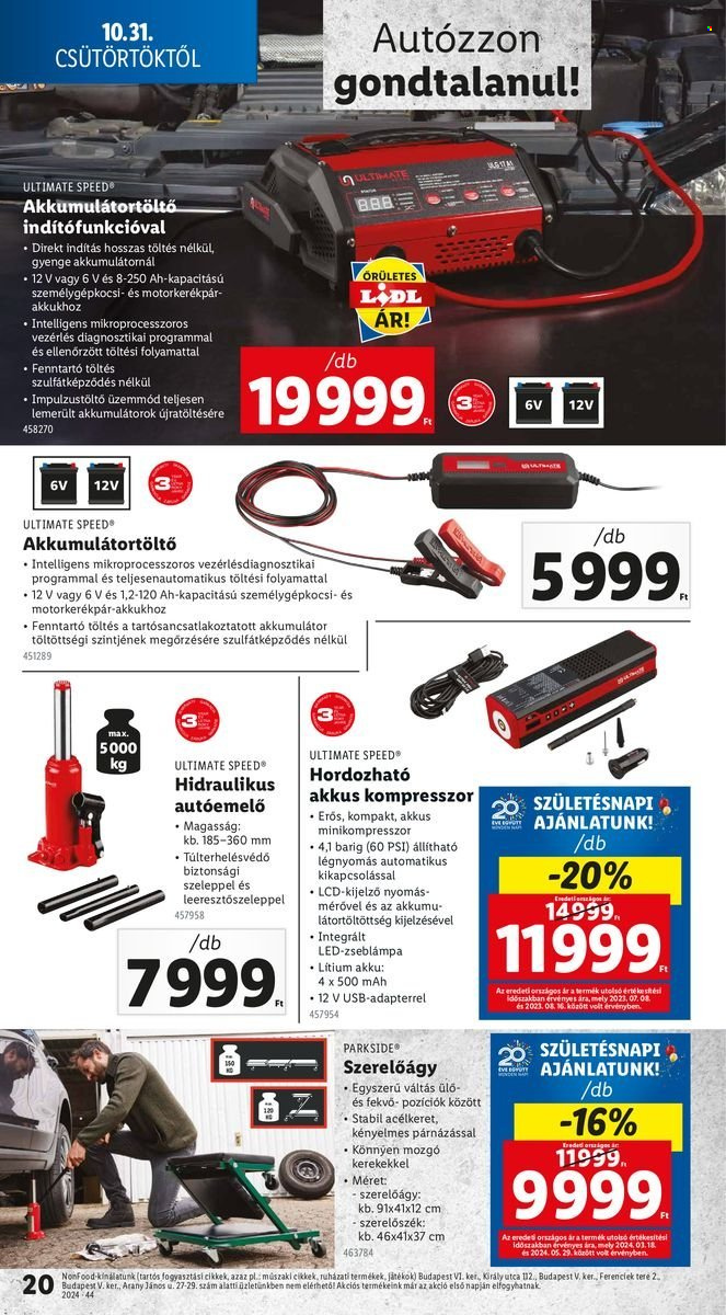 Lidl akciós újságok - 2024.10.31 - 2024.11.06. Oldal 20