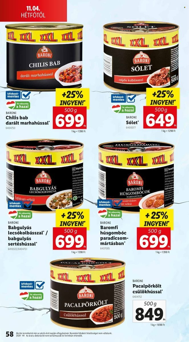 Lidl akciós újságok - 2024.10.31 - 2024.11.06. Oldal 58