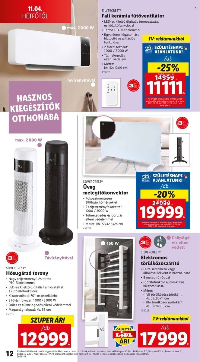 Lidl akciós újságok - 2024.10.31 - 2024.11.06. Oldal 12